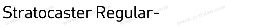 Stratocaster Regular字体转换